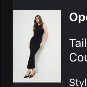DYNAMITE Black Sleeveless long Dress